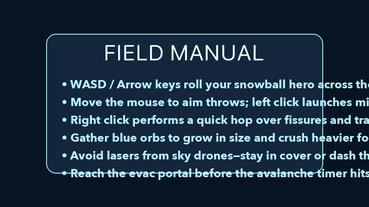 Snowball control tips